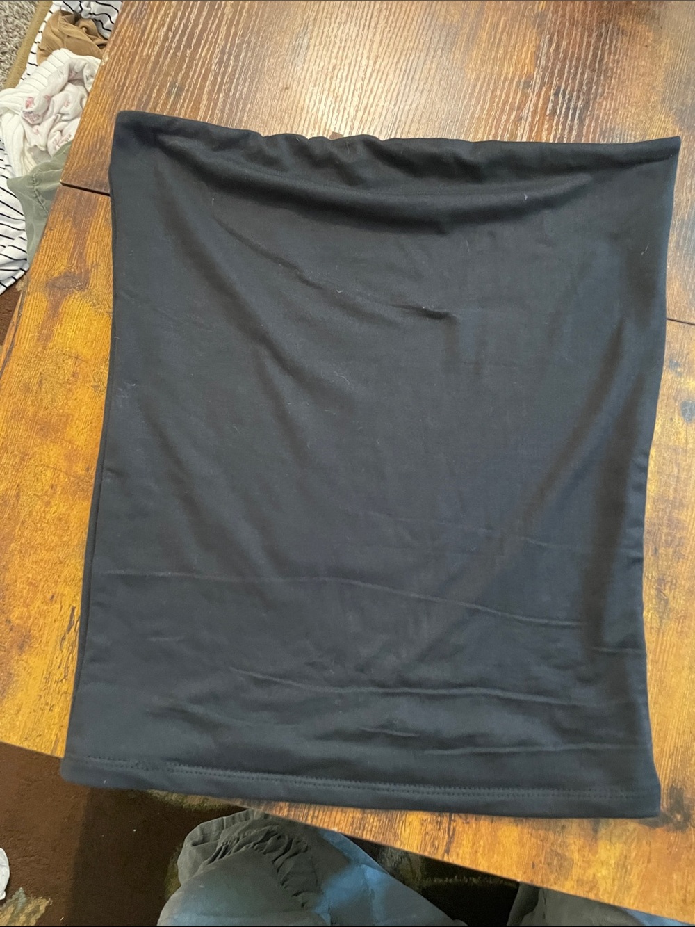 Black Tube Crop Top - Women's Strapless Bandeau